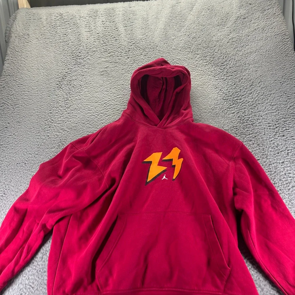 VTG Air Jordan Flight MVP 2 Piece Men XXL Red Cotton Fleece Tracksuit Activewear